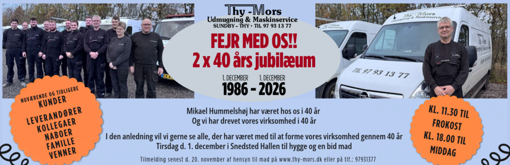 Jubilæum Thy-Mors